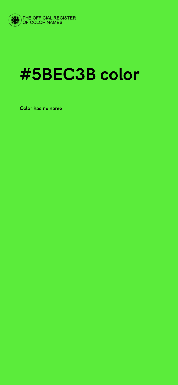 #5BEC3B color image