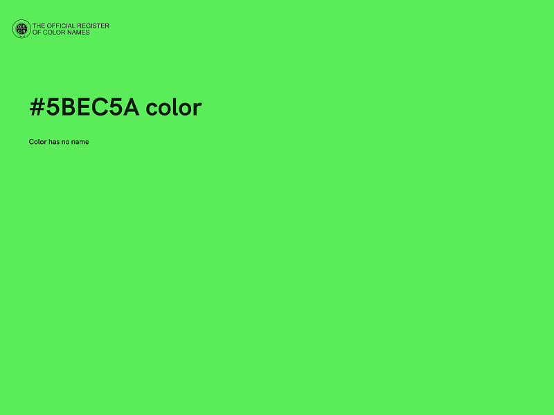 #5BEC5A color image