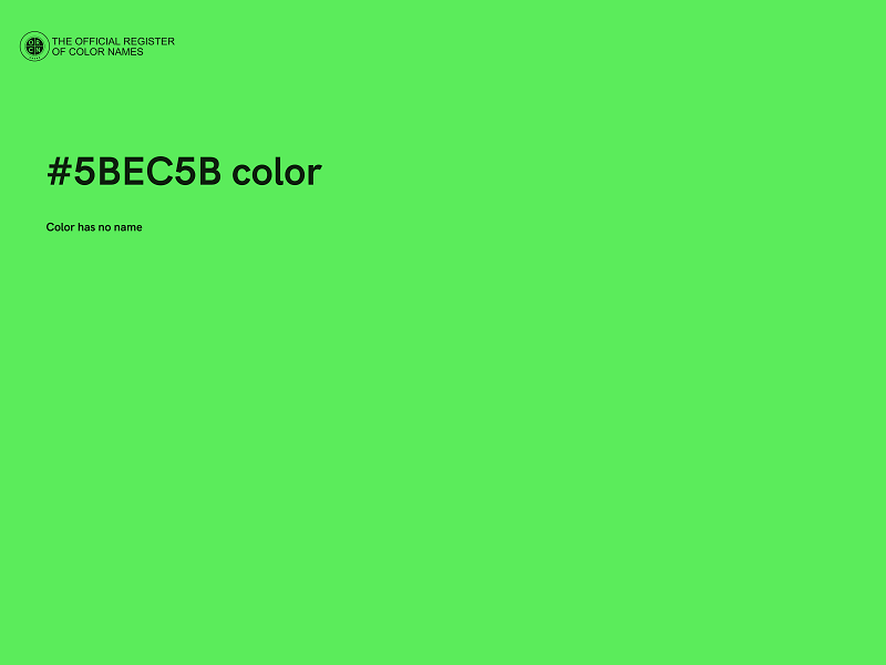 #5BEC5B color image