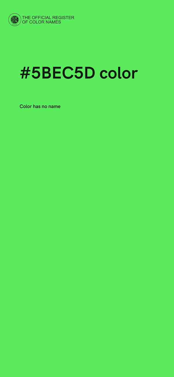 #5BEC5D color image