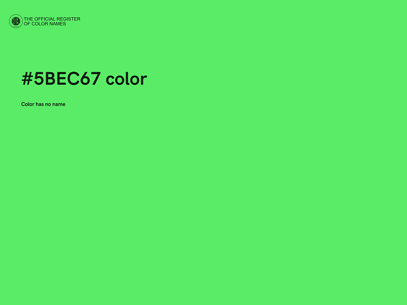 #5BEC67 color image