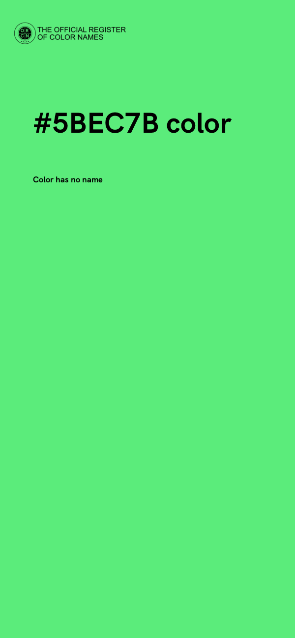 #5BEC7B color image