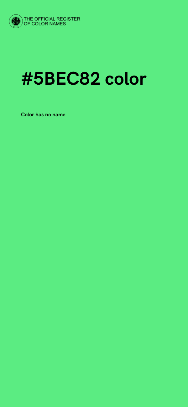 #5BEC82 color image