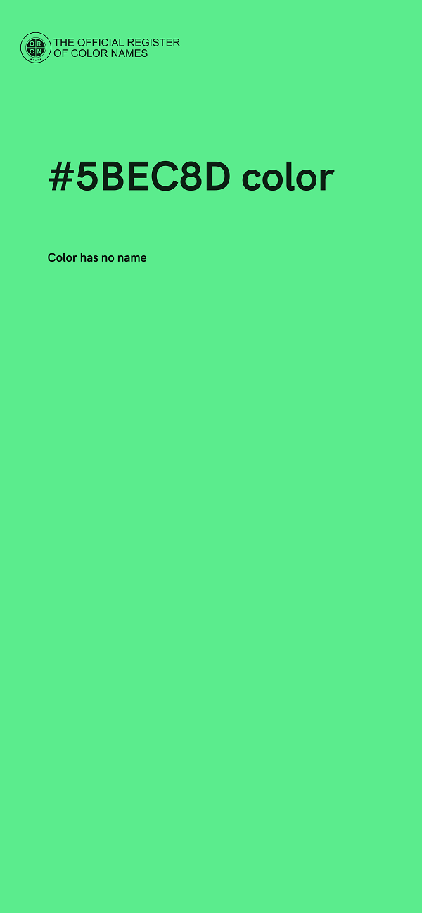 #5BEC8D color image