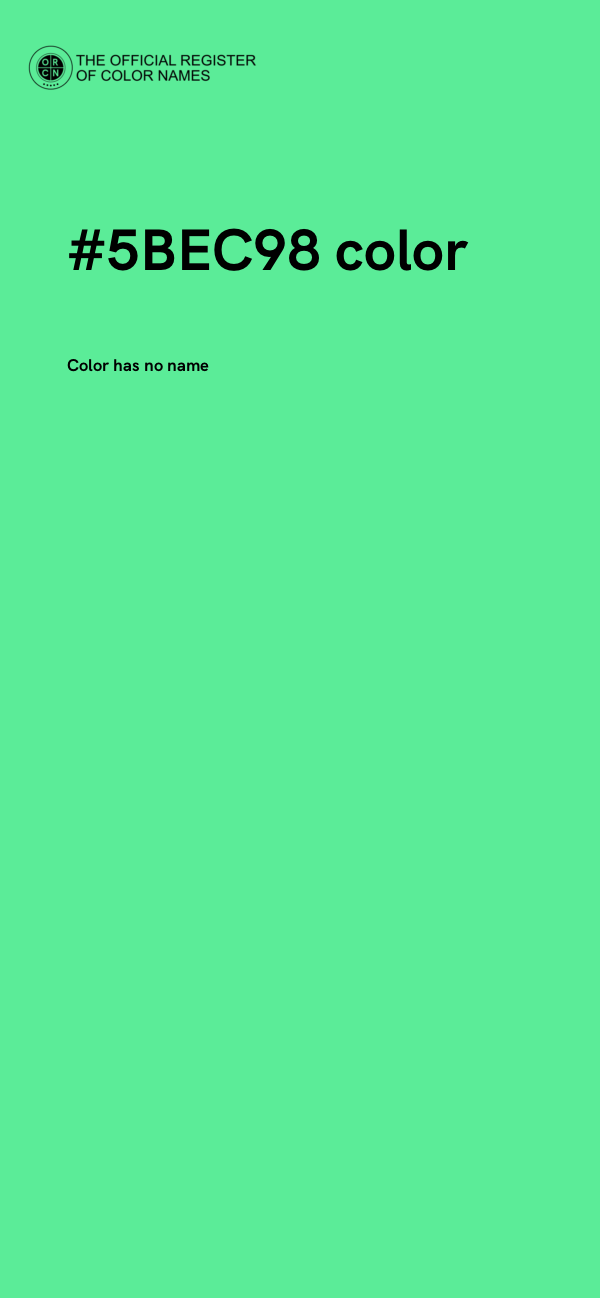 #5BEC98 color image