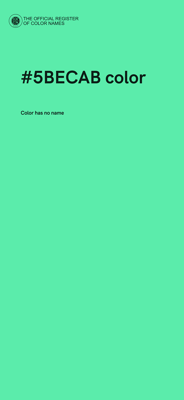 #5BECAB color image