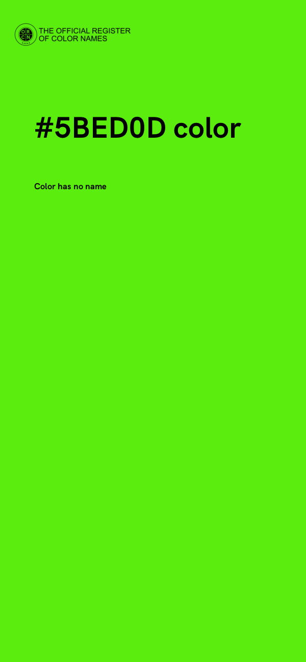 #5BED0D color image