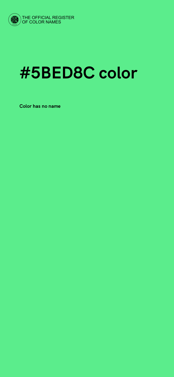 #5BED8C color image
