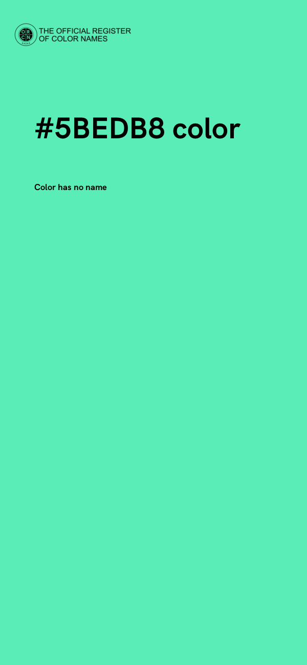 #5BEDB8 color image
