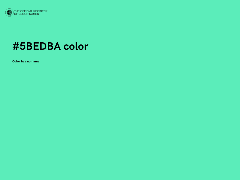 #5BEDBA color image