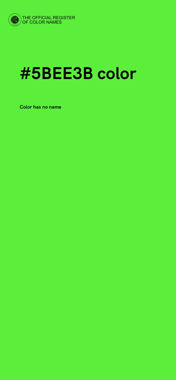 #5BEE3B color image