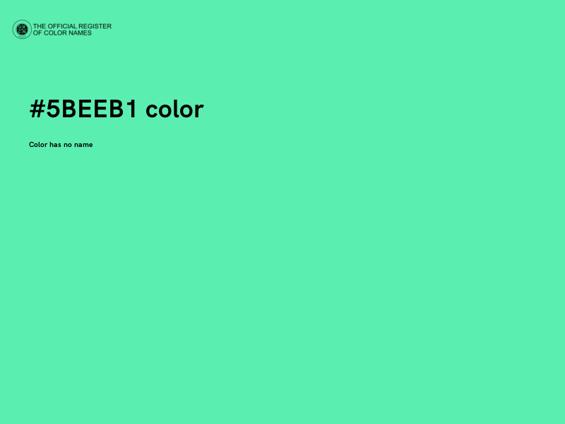 #5BEEB1 color image