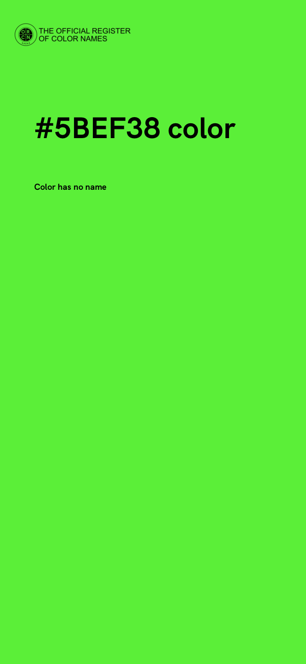 #5BEF38 color image