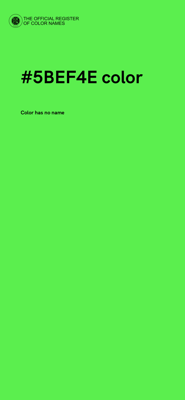 #5BEF4E color image