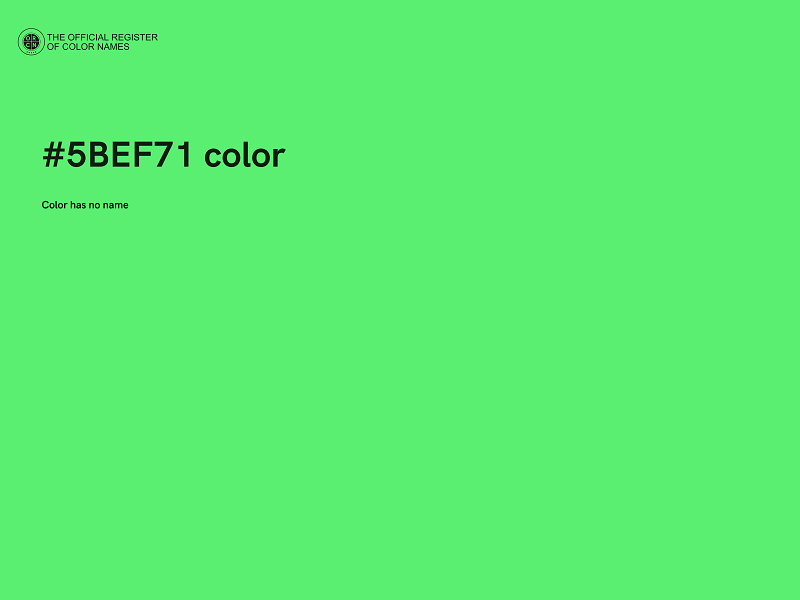 #5BEF71 color image