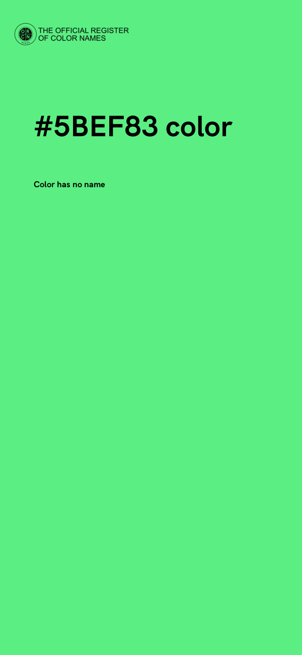 #5BEF83 color image
