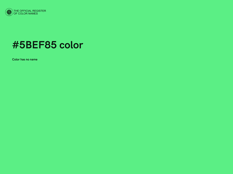 #5BEF85 color image