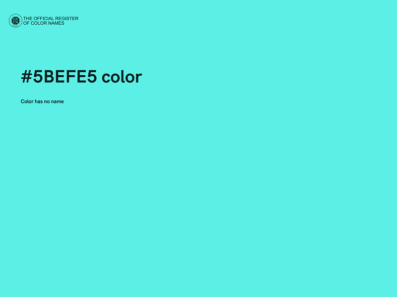 #5BEFE5 color image