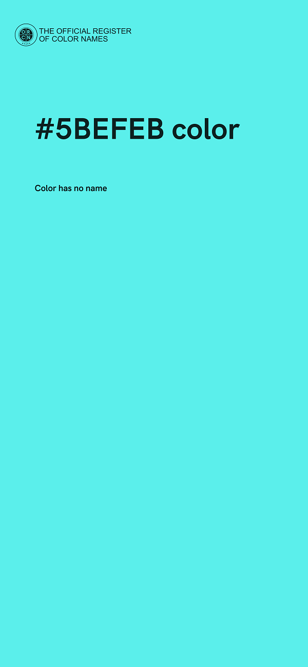 #5BEFEB color image
