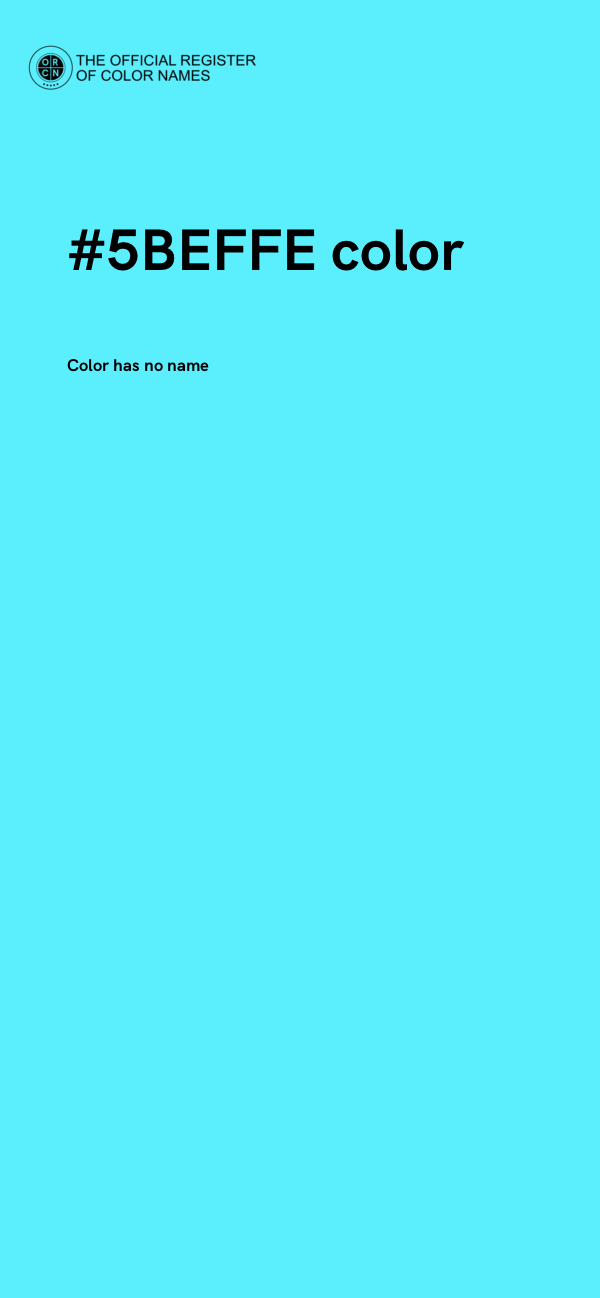 #5BEFFE color image