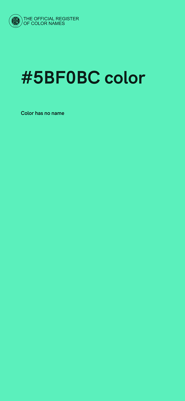 #5BF0BC color image