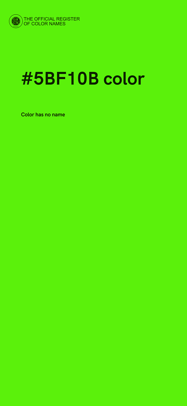 #5BF10B color image