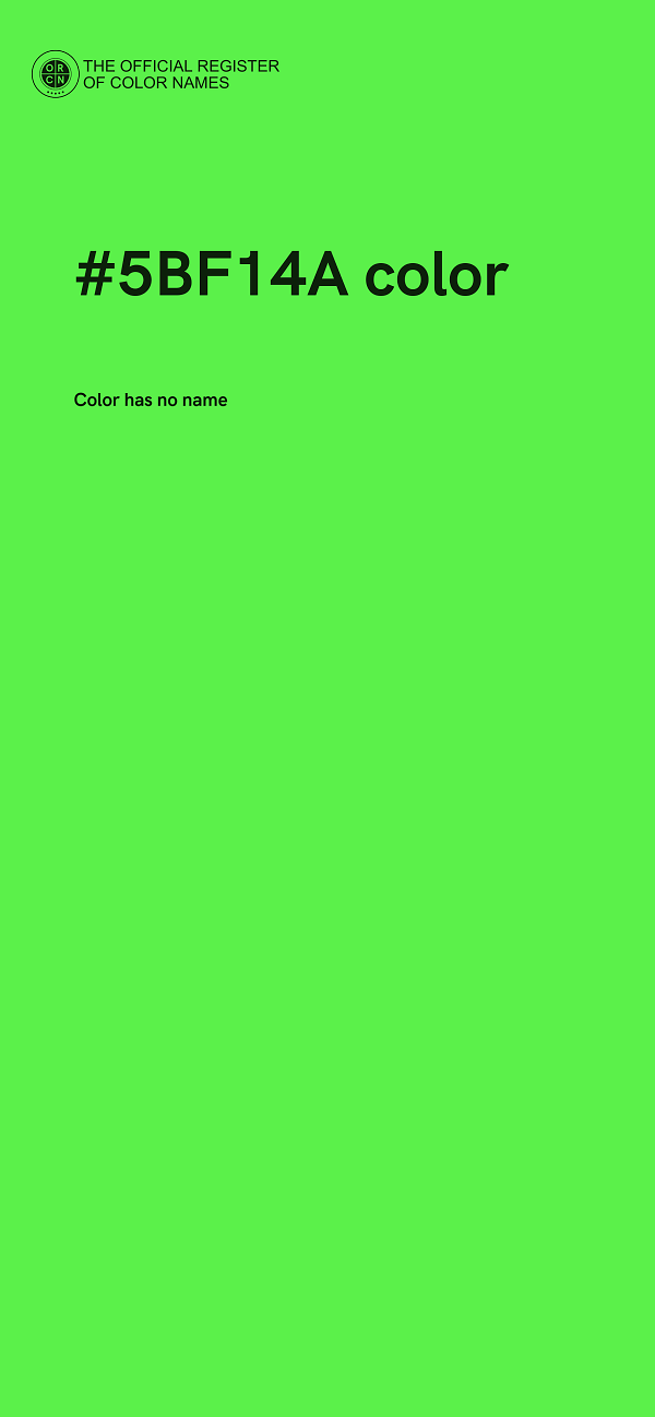 #5BF14A color image
