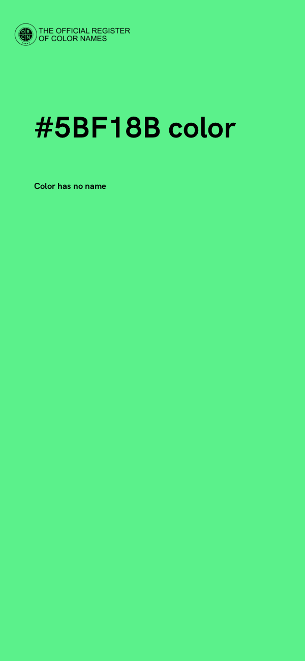 #5BF18B color image