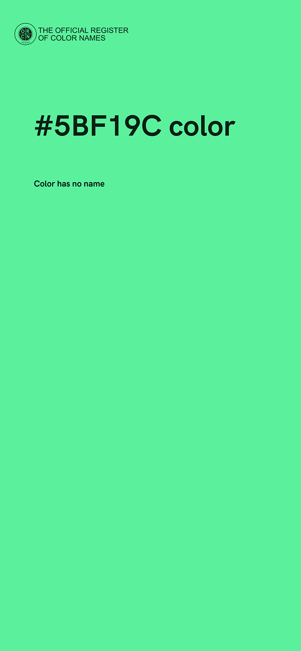 #5BF19C color image