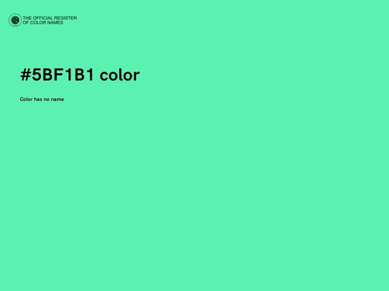 #5BF1B1 color image