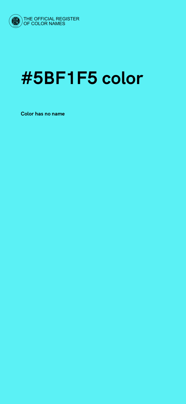 #5BF1F5 color image
