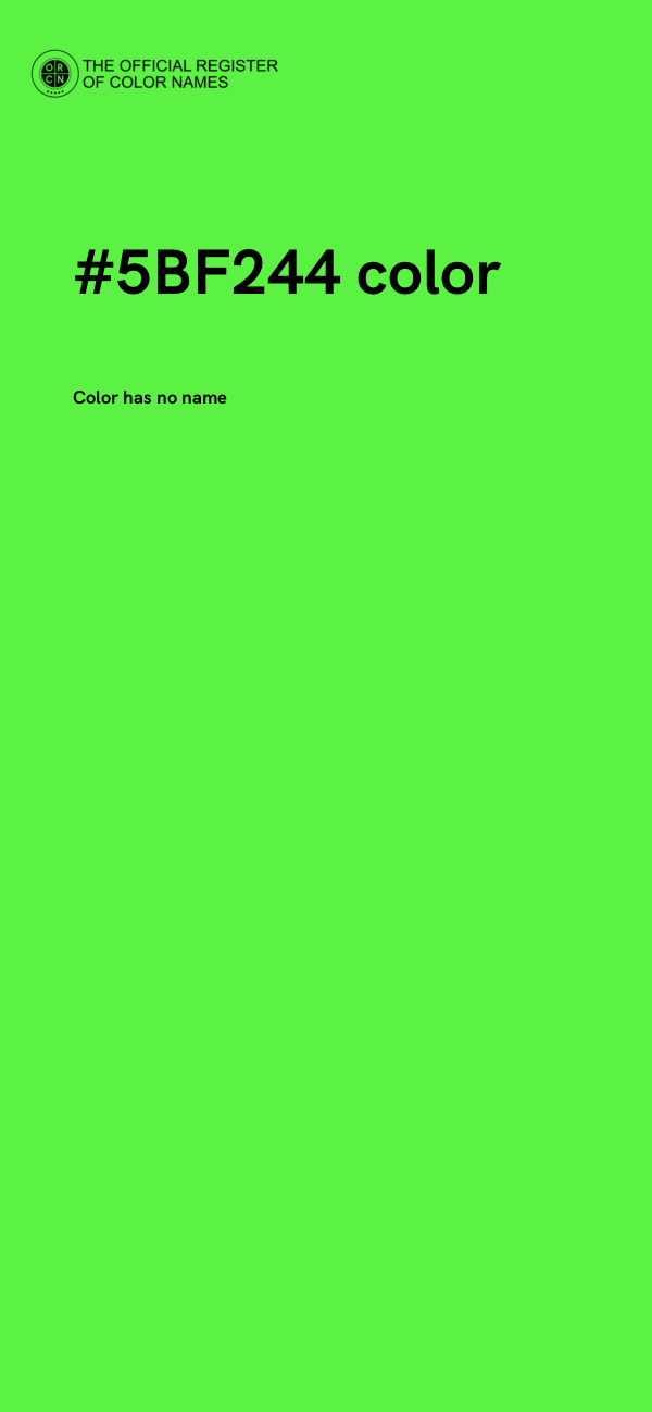 #5BF244 color image