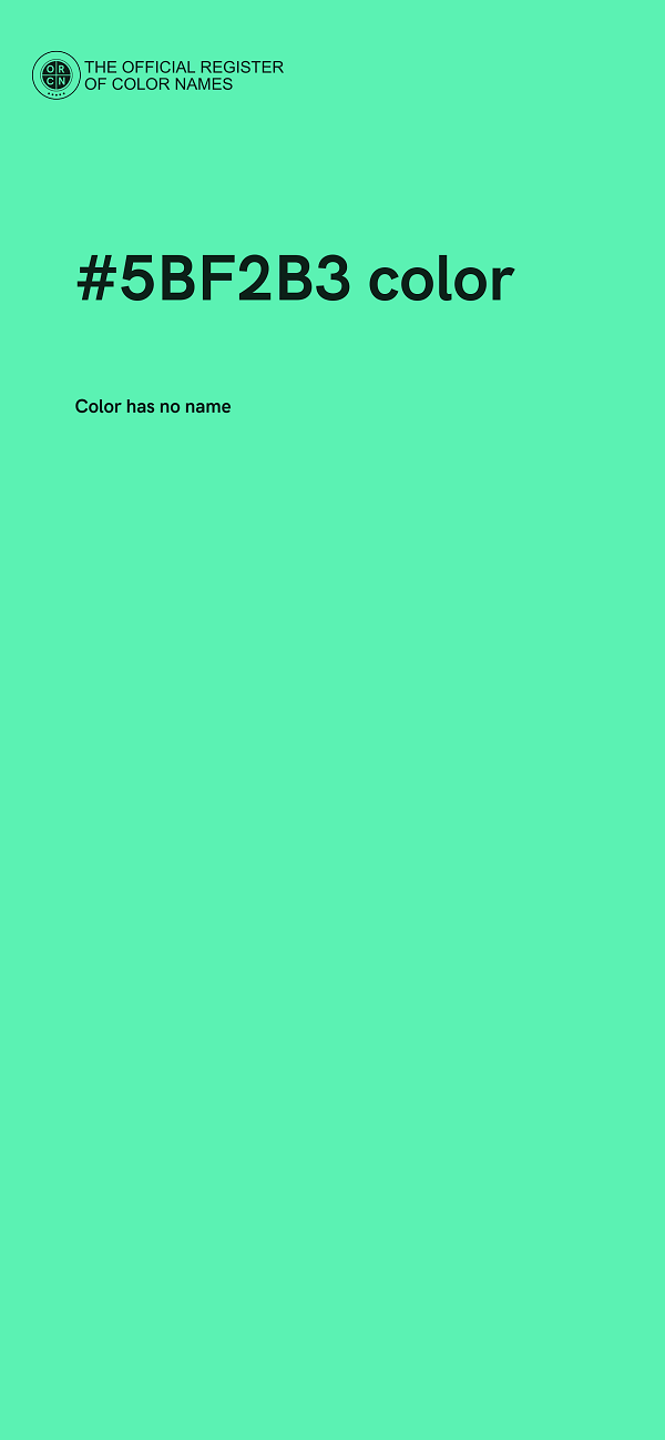 #5BF2B3 color image