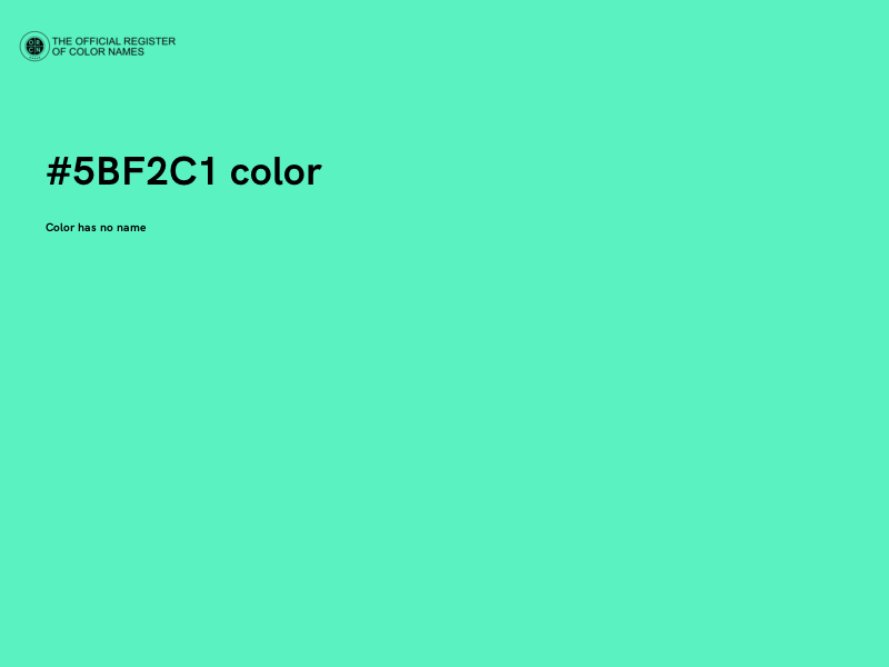 #5BF2C1 color image