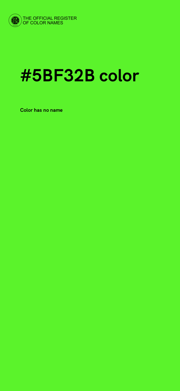 #5BF32B color image