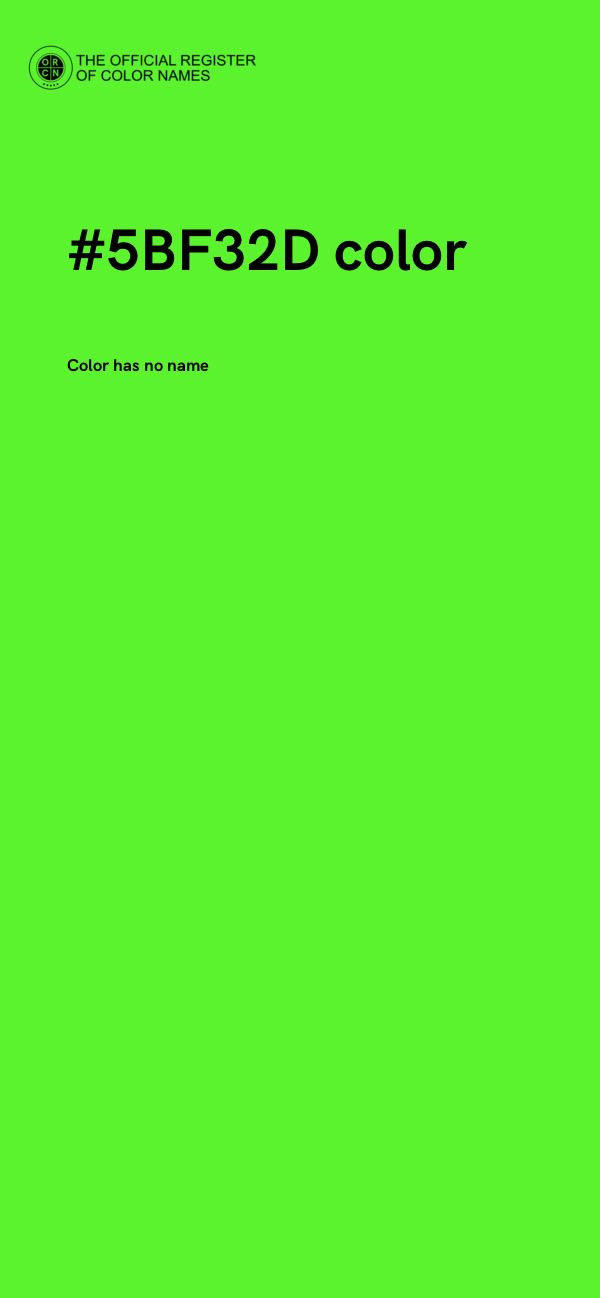 #5BF32D color image