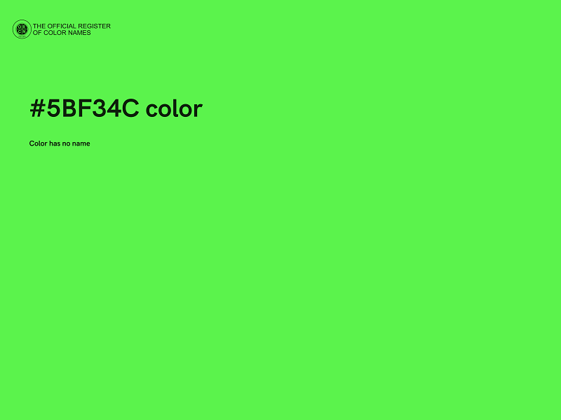 #5BF34C color image