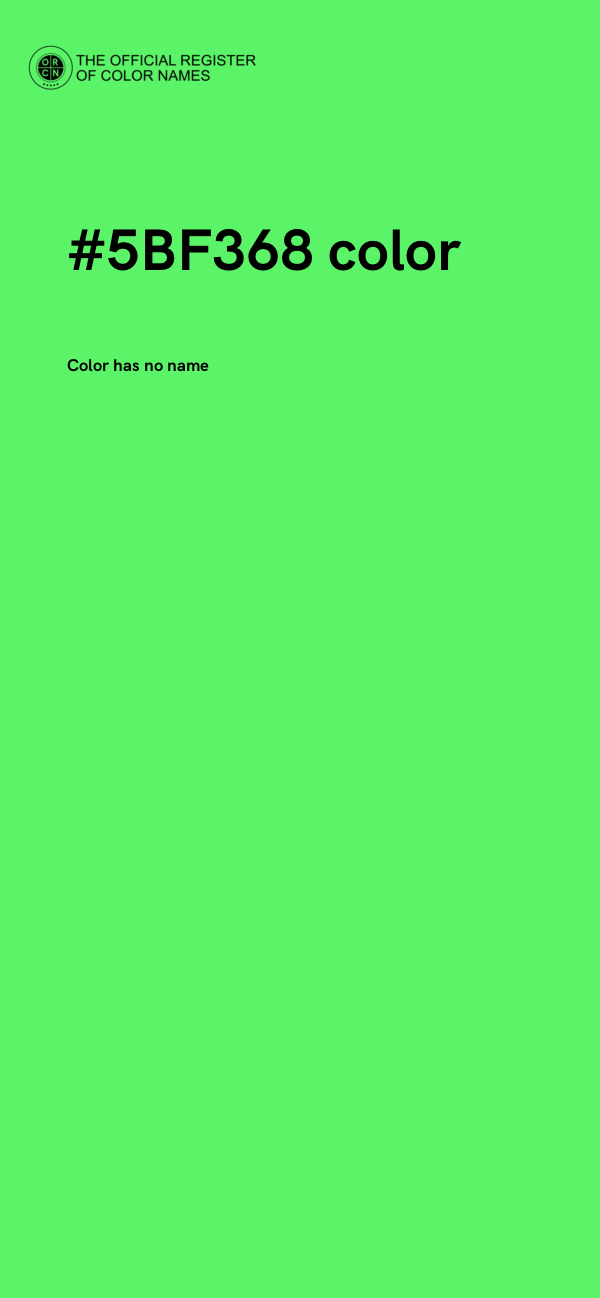 #5BF368 color image