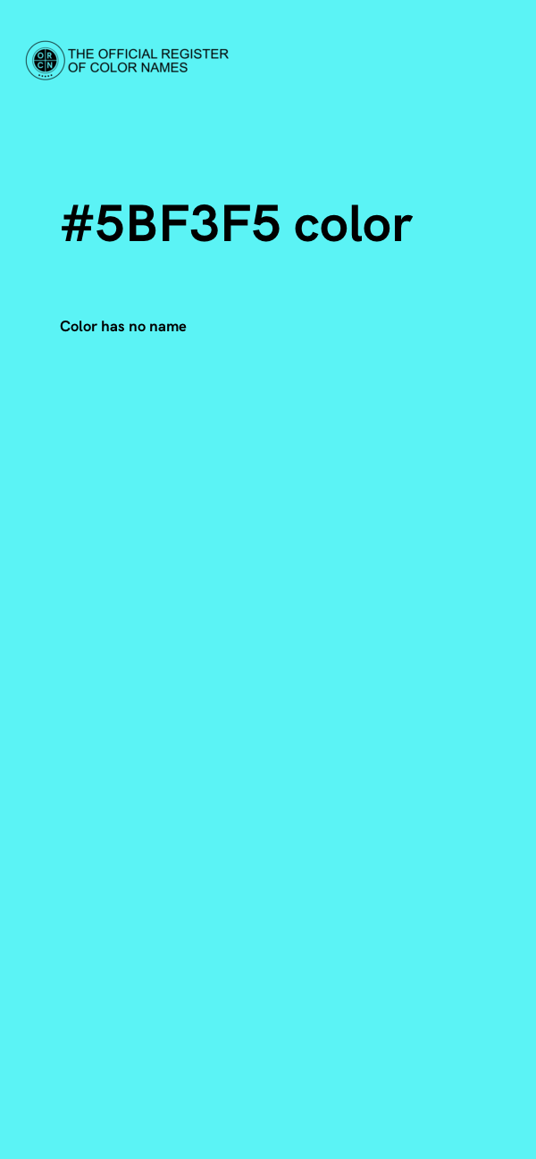 #5BF3F5 color image