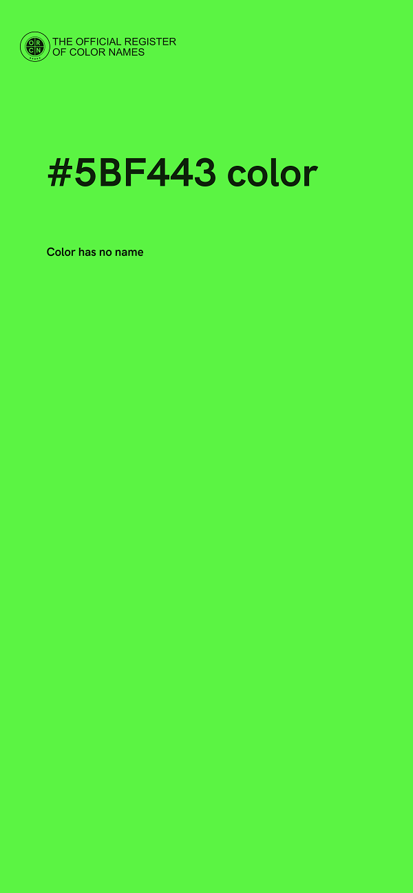 #5BF443 color image