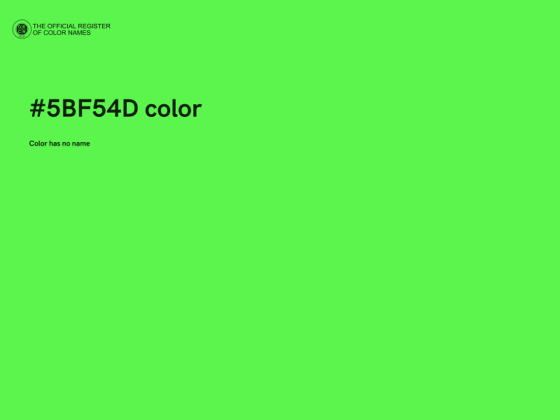 #5BF54D color image