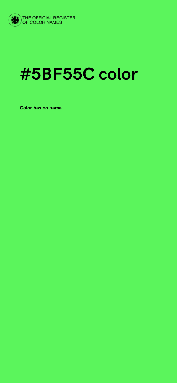 #5BF55C color image