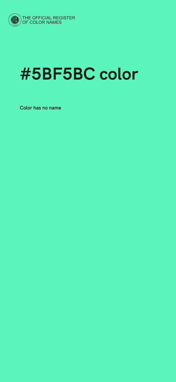 #5BF5BC color image