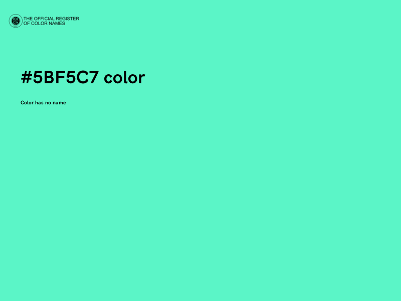 #5BF5C7 color image