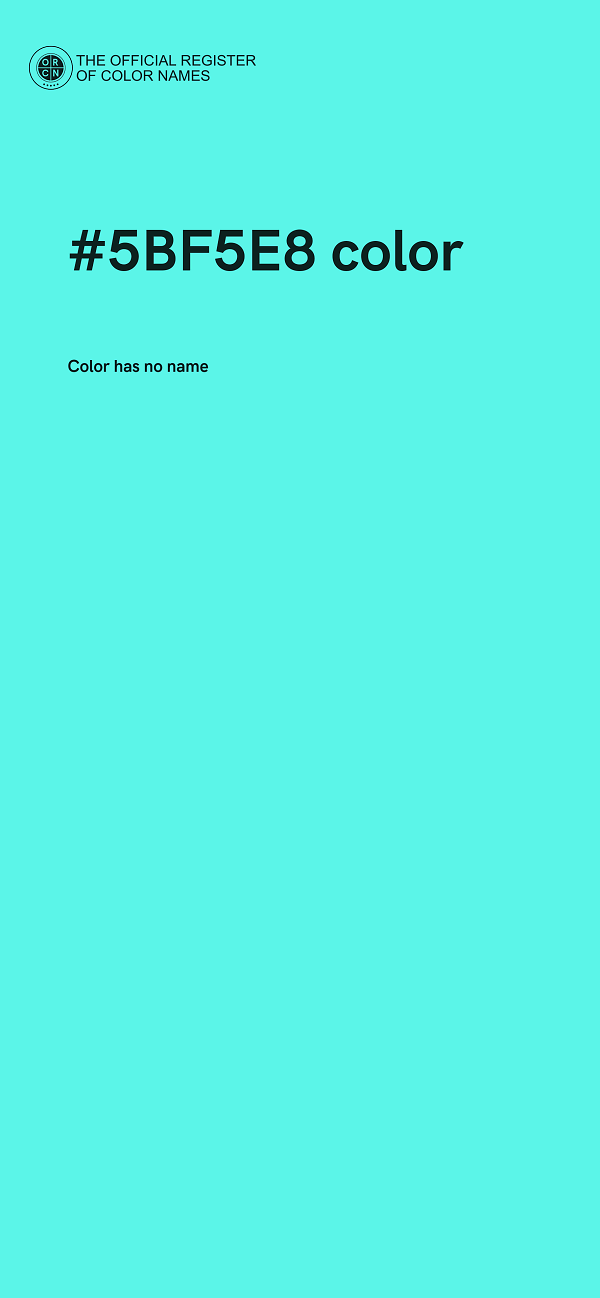 #5BF5E8 color image