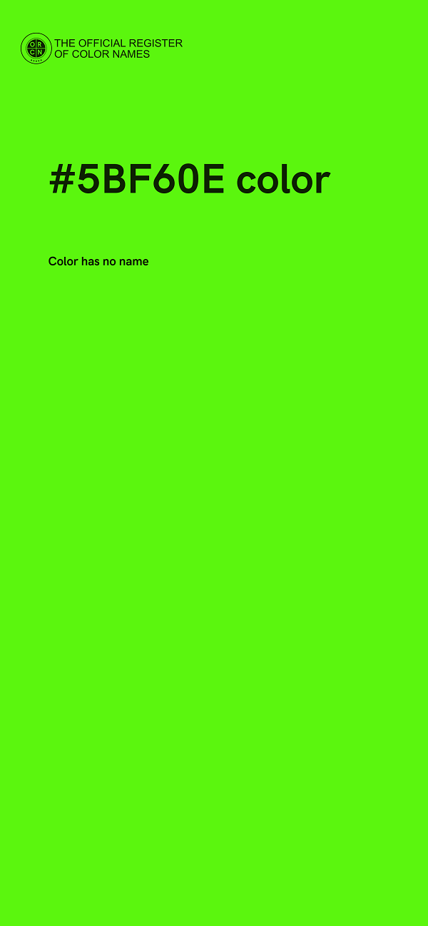 #5BF60E color image