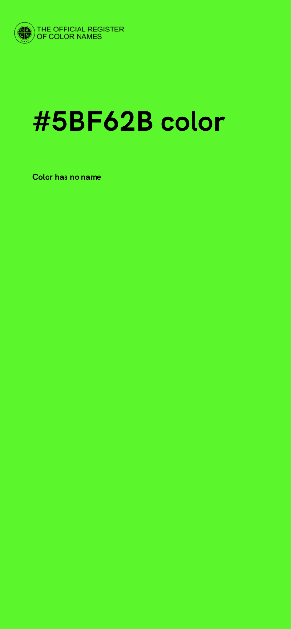 #5BF62B color image