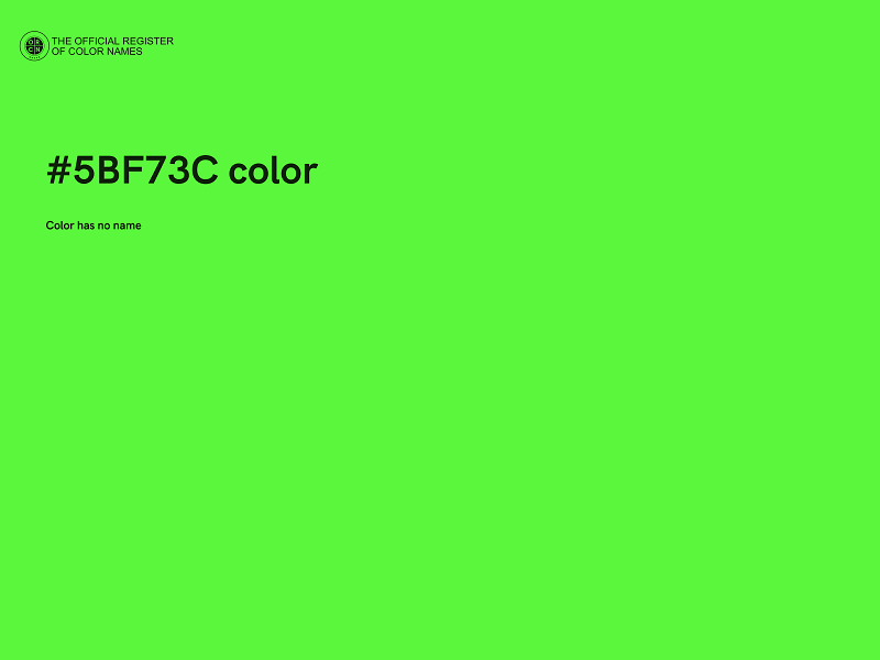 #5BF73C color image