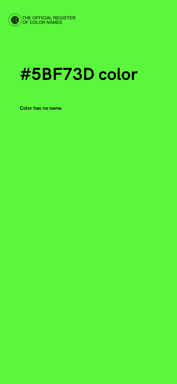 #5BF73D color image