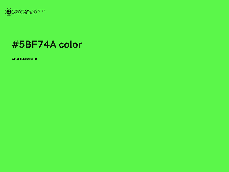 #5BF74A color image